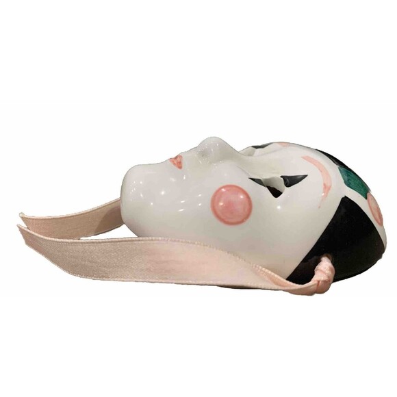 Vintage Crowning Touch Collection Ceramic Japanese Theatre Mask 3.5” - Picture 4 of 7